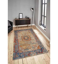 Dijital Baskılı Yıkanabilir Kaymaz Modern Renkli Salon Halısı Mutfak Halısı Yolluk ND-HY-1252 (Çok Renkli)