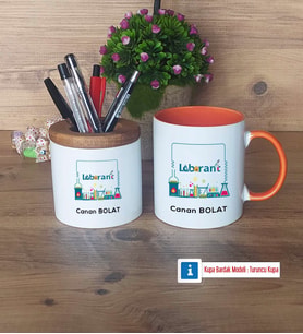 Laborant Kalemlik, Kupa Bardak T Kişiye Özel Hediye (Model 13)