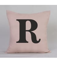 R Harfli Yastık (Bej)