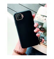 Oppo A73 Kılıf Kamera Korumalı Silikon Rubber Arka Kapak (Siyah)