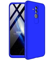 Huawei Mate 20 Lite 360 Derece Zore Tam Koruma Ays Kılıf (Mavi)