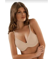 LE JARDİN 9405 KADIN FANETTA BÜYÜK BEDEN TAŞLI SOFT CUP SÜTYEN 2 ADET (Ten)