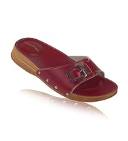FootFlex Kadın Topuk Dikeni (Epin) Terlik (Bordo)