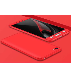 Xiaomi Mi 5 Kılıf Zore Ays Full Koruma Kılıf (Kırmızı)