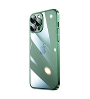 Uyumlu Model Apple iPhone 13 Pro Max Kılıf Kamera Koruma Hoparlör Filitreli Rixos Kapak (Yeşil)