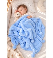 Pabteks Bebek/Çocuk Battaniyesi (Mavi)