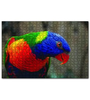 Cakapuzzle Swainson Papağanı Yakın Çekim  Puzzle Yapboz MDF (Ahşap) (255 Parça)