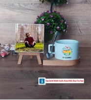 Öğretmenler Günü Hediyesi Fotoğraflı Dekoratif Taş, Kupa Bardak Beyaz Hediye (Model 8)