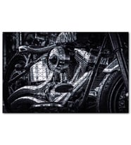 Cakapuzzle Harley Davidson Motorsiklet Siyah Beyaz Puzzle Yapboz MDF (Ahşap) (1000 Parça)