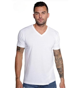 Erkek V Yaka Tshirt SPR24TS40 (Beyaz)