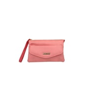 SİA ÇANTA Ollbag Yumuşak Dokulu Sade Düz Renk Dört Gözlü Bilekli Çarşı Pazar & Yürüyüş Kadın Cüzdanı (Pembe)