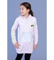 Toontoy Kız Çocuk Kanguru Cepli Reflektör Detaylı Sweatshirt (Açık Pembe)