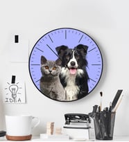 eJOYA Kendin Tasarla Fotoğraflı Duvar Saati 111250 (Bordo)