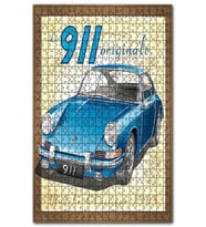 Cakapuzzle Porsche 911 Kılasik Modeli Görseli Puzzle Yapboz MDF (Ahşap) (500 Parça)