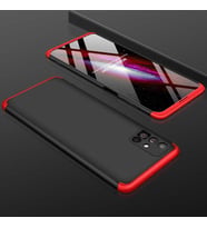 Galaxy M51 Kılıf Zore Ays Full Koruma Kılıf (Siyah-Kırmızı)