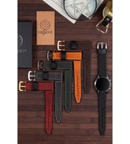 vagave Huawei Watch Gt Gt2 Gt2e Gt2pro Gt3 Gt3pro Ultimate Deri Kordon 46 -22mm dıshuawei (Kırmızı)