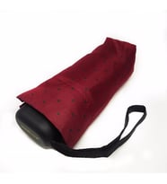 Mini Cep Boy Kadın Şemsiye Fiber 6 Tel 17 cm (Bordo)