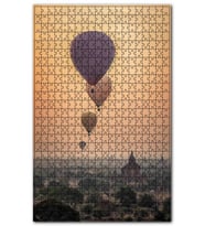Cakapuzzle Sisler İçindeki Şehir Sıcak Hava Balonları Puzzle Yapboz MDF(Ahşap) (1000 Parça)