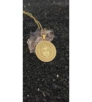 Kişiye Özel 925 Ayar Gümüş Apollo (Güneş Antik Yunan Tanrısı) Kolye (Gold)