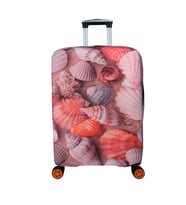Bagacar Çizgi Orta Boy Valiz için Valiz Kılıfı (Pembe-Bej)