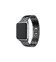 BİPOWER Apple Watch 42-44mm KRD16 Metal Kordon (Siyah)