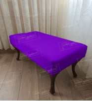 Ayak Ucu Kapı Önü Antre Düz Bench Puf Orta Sehpa Ceviz Ayak (90*45) (Lila)