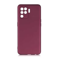 Oppo Reno 5 Lite Kılıf Soft Mat Premier Case (Mürdüm)