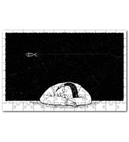 Cakapuzzle Uyuyan Çocuk ve Uzayda Kayan Balık Puzzle Yapboz MDF (Ahşap) (1000 Parça)
