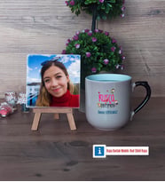 Rusça Öğretmeni Fotoğraflı Dekoratif Taş, Kupa Bardak Beyaz Hediye (Model 10)