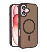 iPhone 16 Plus Kılıf Magsafe Şarj Özellikli Mat Arka Yüzey Sio Kılıf (Rose)