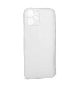 Ceponya iPhone 12 Ultra İnce Kamera Çıkıntılı PP Silikon Kılıf (Renksiz)