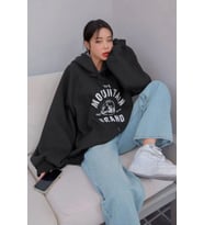 Unisex The Mountain Baskılı Sweatshirt (Siyah)