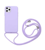 Apple iPhone 11 Pro Kılıf Zore Ropi İpli Silikon Kılıf (Mor)