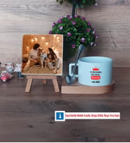 Babalar Günü Hediyesi Fotoğraflı Dekoratif Taş, Kupa Bardak Beyaz HediyeBabaya Hediye (Model 8)