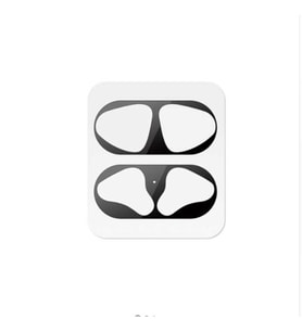 Apple Airpod 1. / 2. Nesil Kulaklık İçi Kir Toz Önleyici Sticker (Siyah)