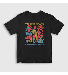 Presmono Unisex Çocuk Beyaz Stop Making Sense Talking Heads T-Shirt 493597tt (Siyah)