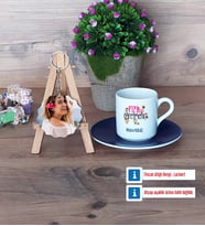 Fizik Öğretmeni Türk Kahvesi Fincanı Ahşap Altlıklı ve Fotoğraflı Ahşap Anahtarlık Hediye (Model 4)