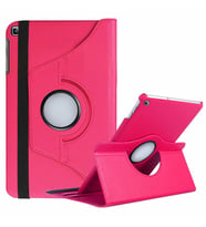Samsung Galaxy Tab A8 10.5 SM-X200 2021 Kılıf 360 Dönebilen Standlı Case (Pembe)