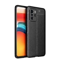 Xiaomi Poco X3 GT Kılıf Deri Görünümlü Slim Silikon (Siyah)