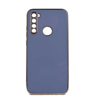 Xiaomi Redmi Note 8 Kılıf Kenarları Gold Kamera Korumalı Renkli Pastel Silikon Açık Yeşil BARK (Açık Mavi)