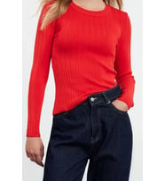 Stil Modern Kadın Regular Standart Kol Bisiklet Yaka Basic Triko Kazak (Lacivert)