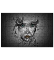 Cakapuzzle Belirsiz Boyama Tekniğiyle Kadın Yüzü Puzzle Yapboz MDF (Ahşap) (1000 Parça)