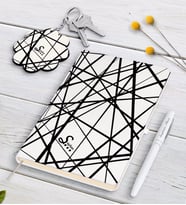 BK Gift Kişiye Özel İsimli Siyah Defter Kalem Ve Anahtarlık Hediye Seti-15 (Model 2)