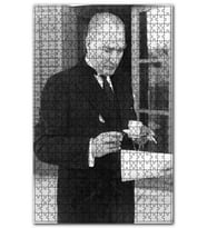 Cakapuzzle Atatürk Smokinli Kahve Sigara Puzzle Yapboz MDF (Ahşap) (255 Parça)