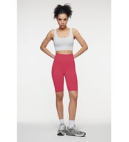 Mistirik Jerovin Model Toparlayıcı Örme Seamless Push Up Etkili Kısa Şort (Bordo)