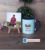 Diyaliz Teknikeri Fotoğraflı Dekoratif Taş, Kupa Bardak Beyaz Hediye Diyaliz Teknikerine Hediye (Model 3)