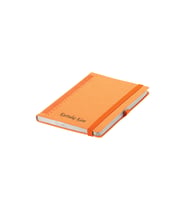 Termoderi Kapak Cetvelli Defter ( 13 x 21 cm ) (Turuncu)