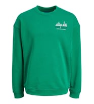 Jack & Jones Erkek Sweatshirt JORBRINK CITY SWEAT CREW NECK 12216048 (Yeşil)