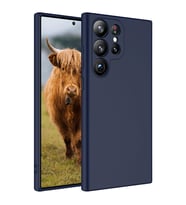 Galaxy S23 Ultra Kılıf Zore Mara Lansman İç Yüzeyi Kadife Kılıf (Lacivert)