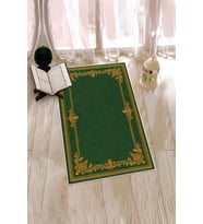 EVDEYA Dijital Baskılı Yıkanabilir Çiçekli Hediyelik Namazlık Seccade 70x130, SECCADE-23-GRİ, (Yeşil)